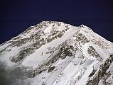 408 Dhaulagiri South Face Close Up Early Morning From Lete What's the south face like? inquired Ichac. ... Lachenal: monstrous slope, several miles high, and without a break, something like the north face of the Matterhorn, which as you know isn't exactly an attractive place, only this is three times as big. Herzog: The best thing is just to write off the south face (Maurice Herzog, Annapurna). Here is a close up of the Dhaulagiri South face in the early morning sun from Lete.